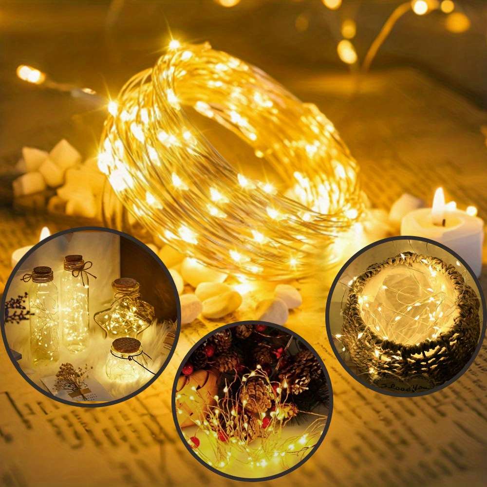 Christmas Lights White Model 1 Meter 10 Lights
