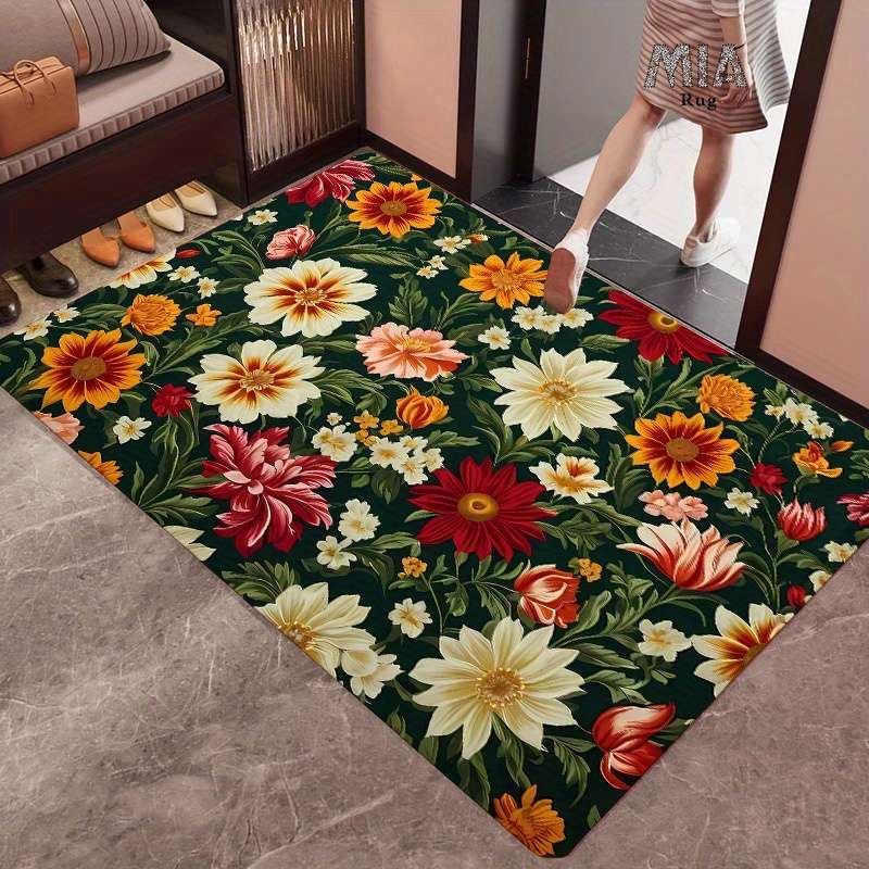 Floor Mats Color Green Size 40X60Cm