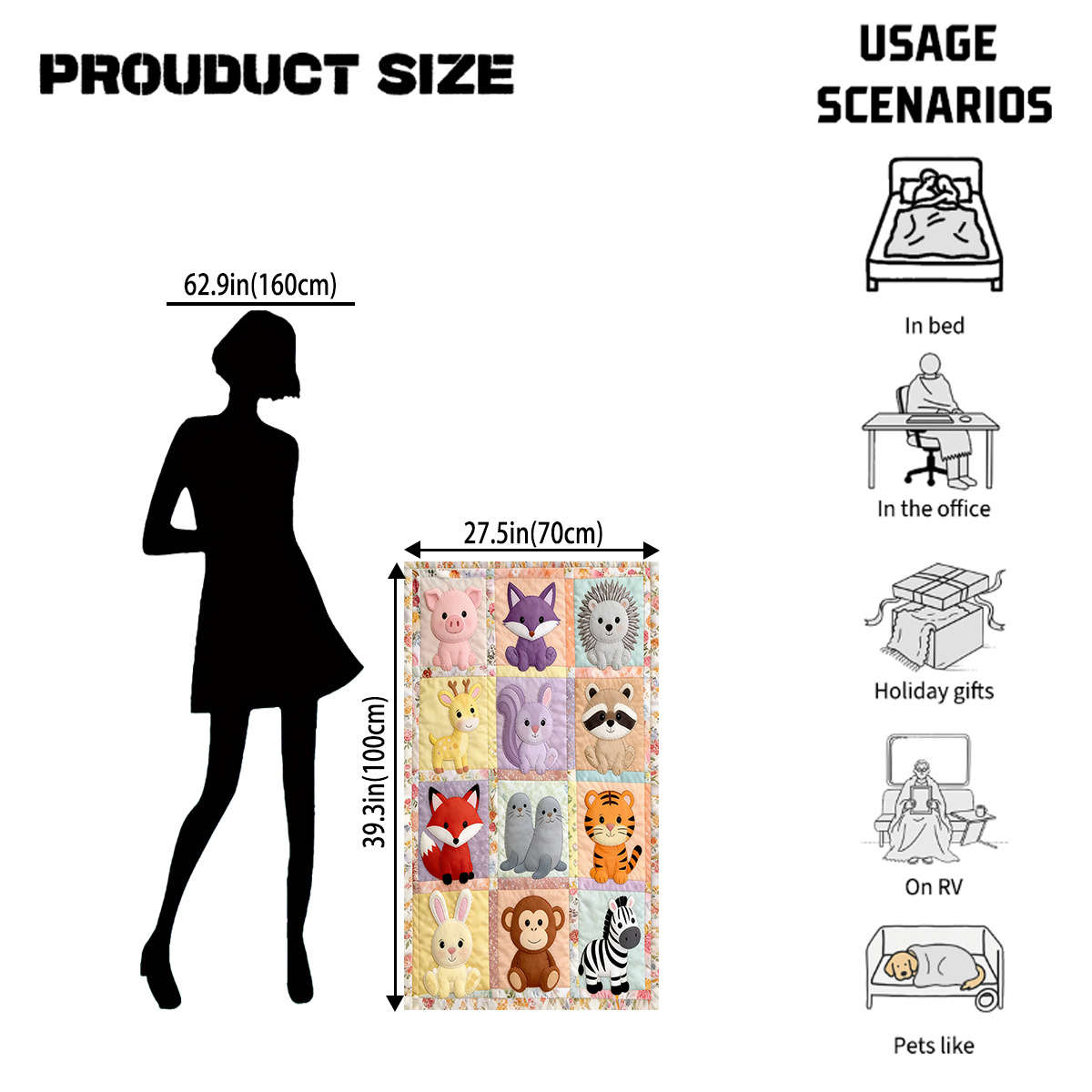 Blanket 101.6*152.4 Cm