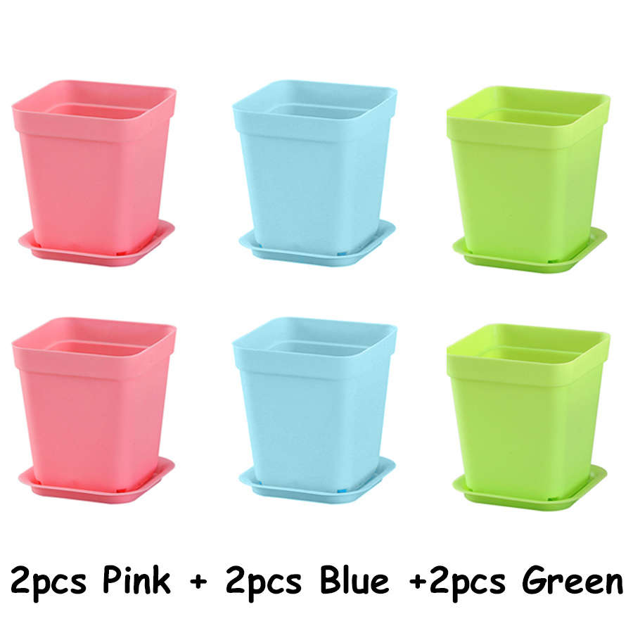 Flowerpot Items 6Pcs Blue