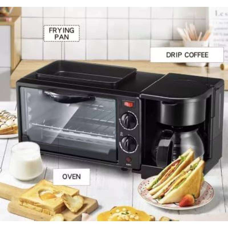 Automatic Multifunction 3In Breakfast Maker Sleek Appliance