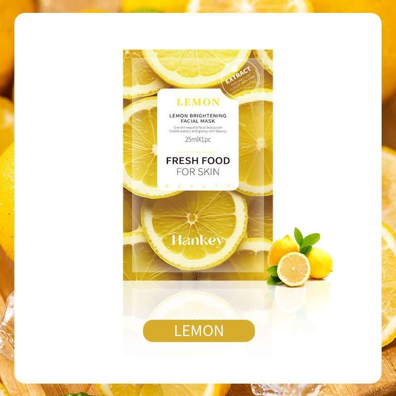 Facial Mask Color 5Pcs Lemon Face Mask