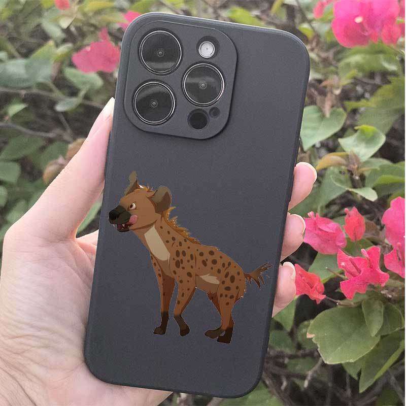 1Pc Black For iPhone 7 Plus 8 Plus African Wild Dog Phone Case