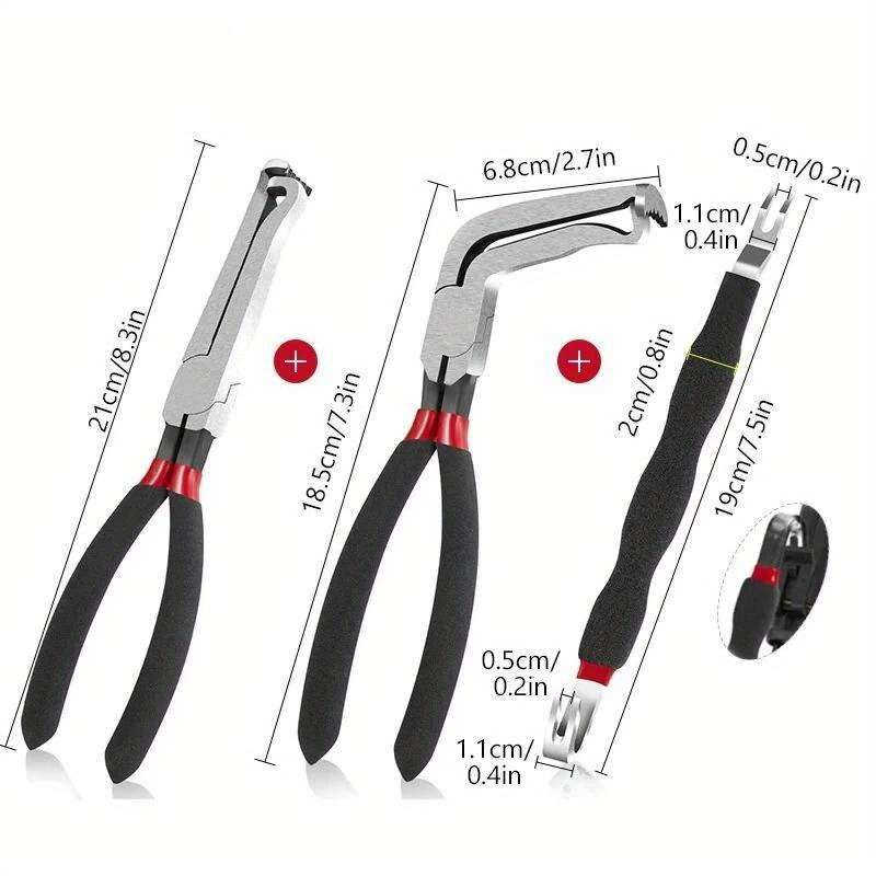 3-Piece Durable Car Disconnect Pliers Set