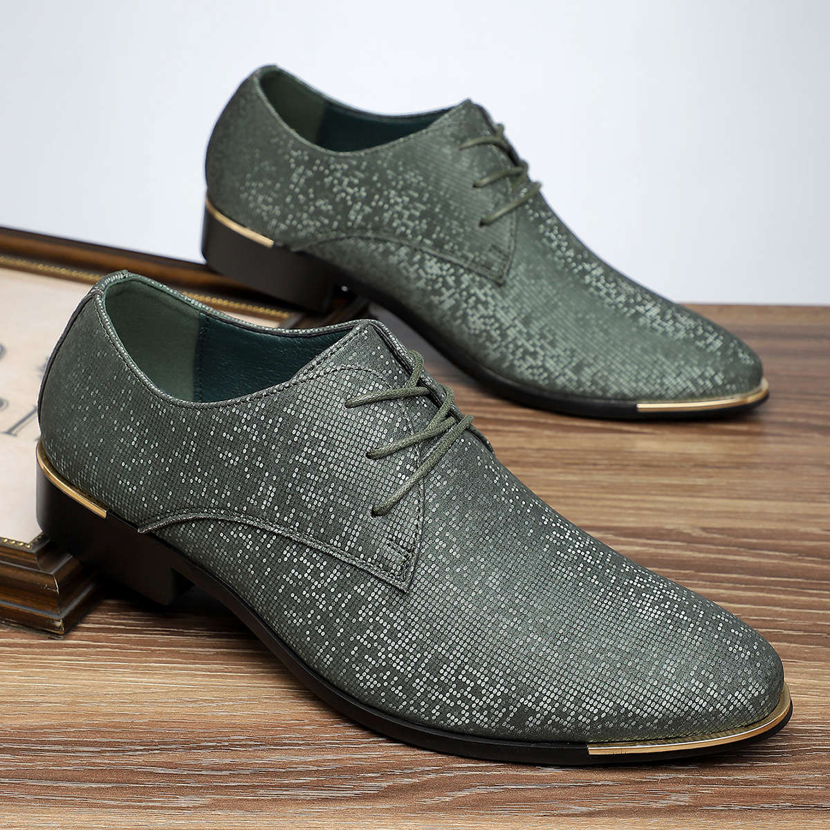 Mens Leather Shoes Color Blue Sizeuk 11