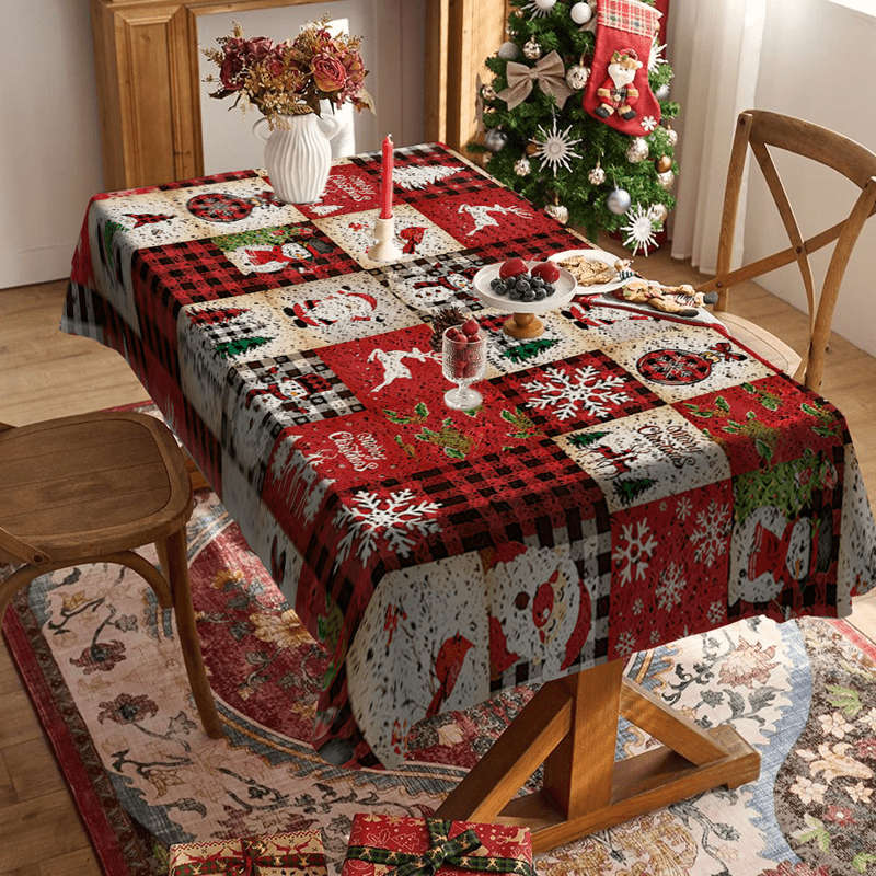 Christmas Tablecloth Size 139.7X200.0Cm