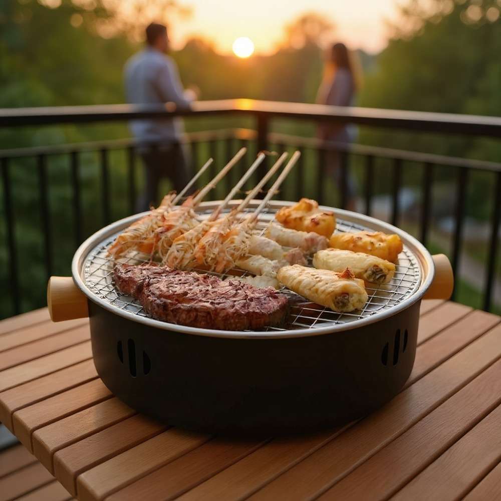 Barbecue Grill Color Charcoal Black