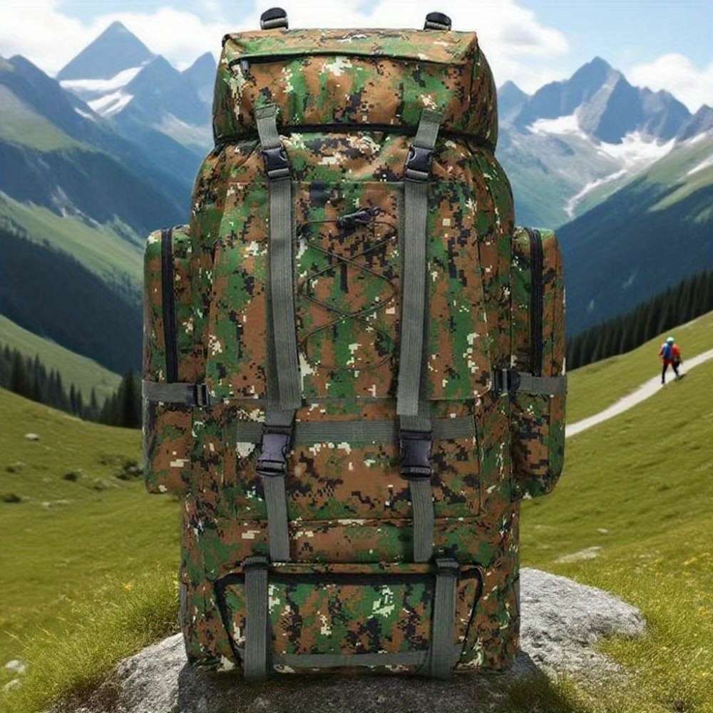 Men S Backpack Green Capacity 75L