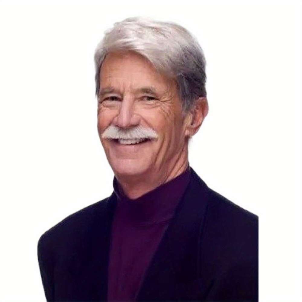 White-Gray Mens Wigs Hair Length 25.4Cm