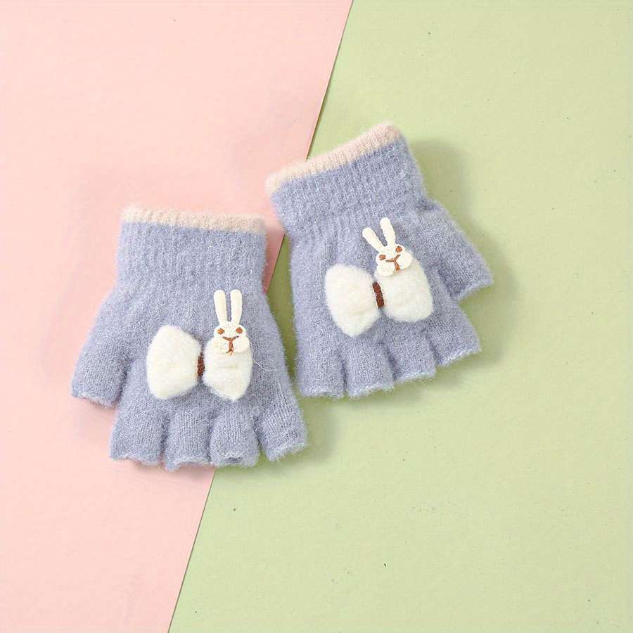 Winter Gloves Color Grey Size 1 To 4Y