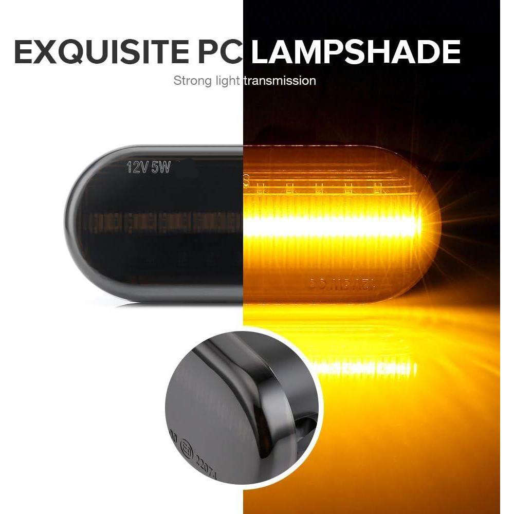 Car Lights Color 2Pcs Black Not Dynamic