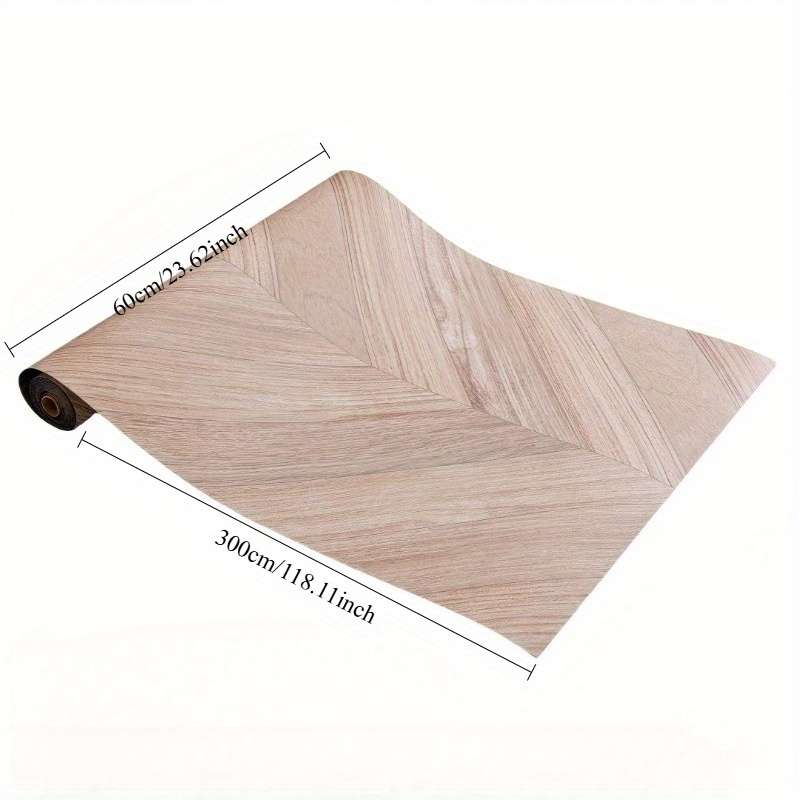 Self Adhesive Floor Stickers Elegant Gray Fishbone 2 Rolls
