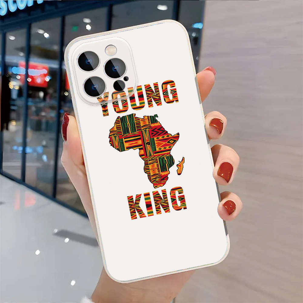 1Pc Black For iPhone 16 Plus African Pride Phone Case