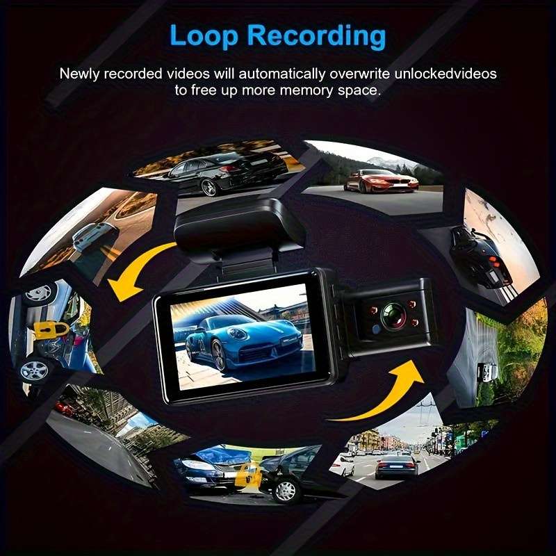 Dashcam Model 3 Front And Rear Internal Cameras  No Memory Card