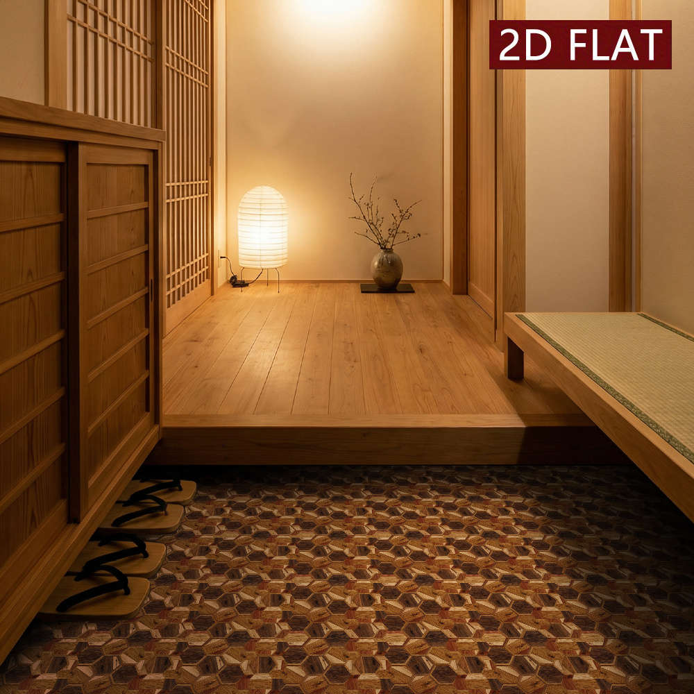 Self Adhesive Floor Stickers 7.87X7.87Inch 20X20Cm 10Pcs