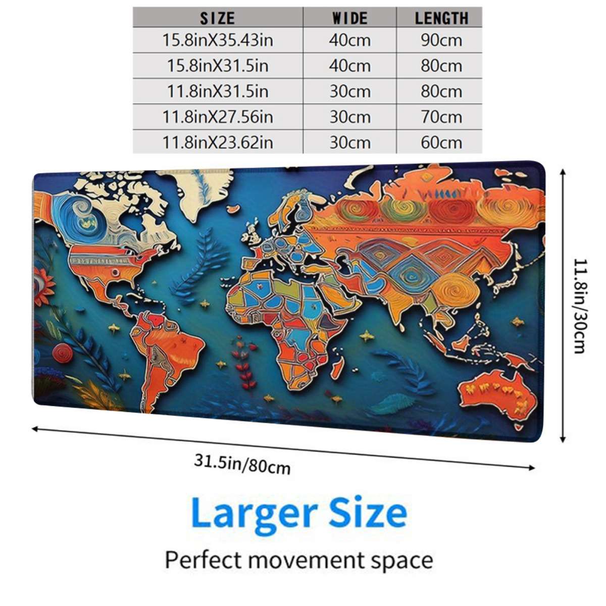 Mouse Pad Size 11.8X23.62In Quantity 1Pc