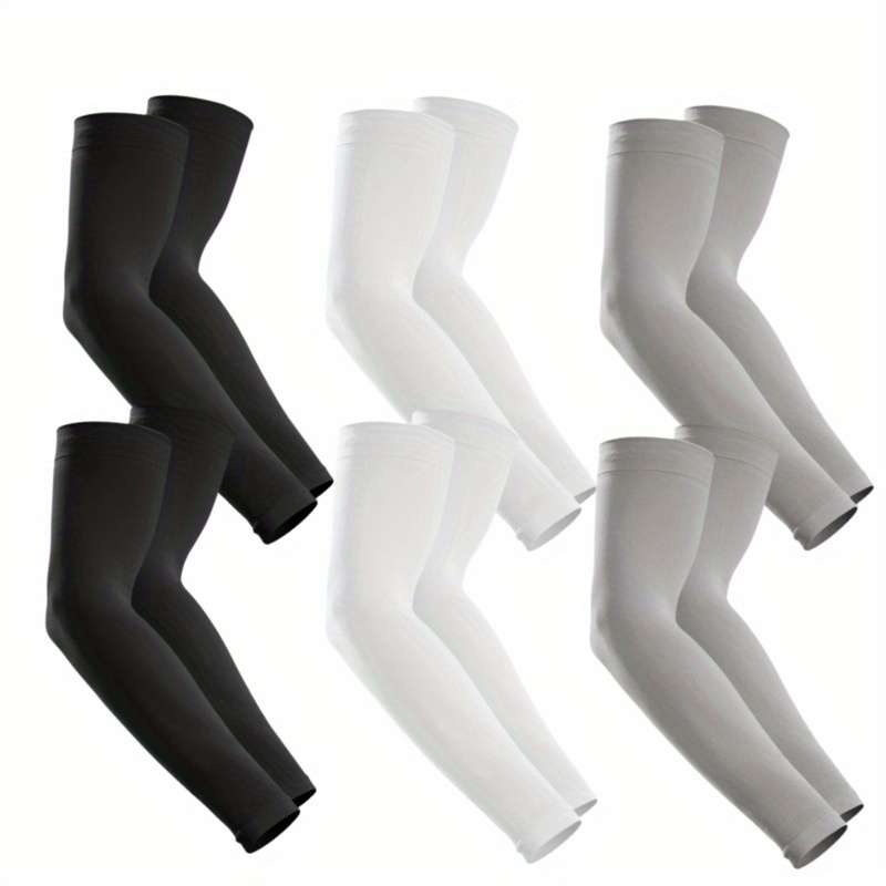 Sunscreen Sleeves Color 2 Black 2 Sky Blue White Gray