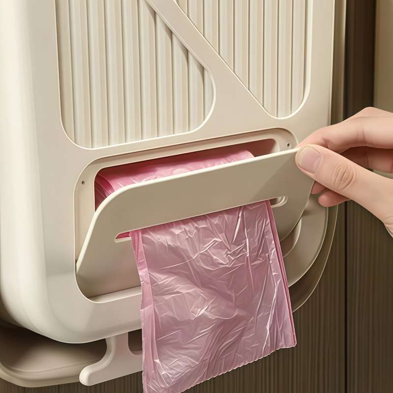 Garbage Can Color Large Beige Items2In1