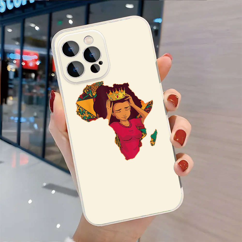 1Pc Black For iPhone 16 Plus African Pride Phone Case