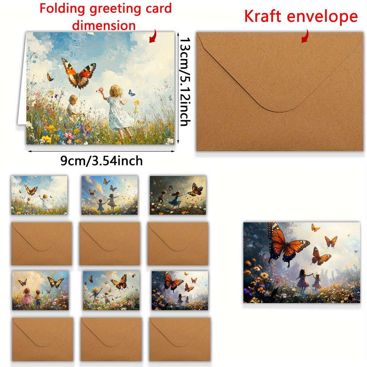Greeting Cards Quantity 6Pcs