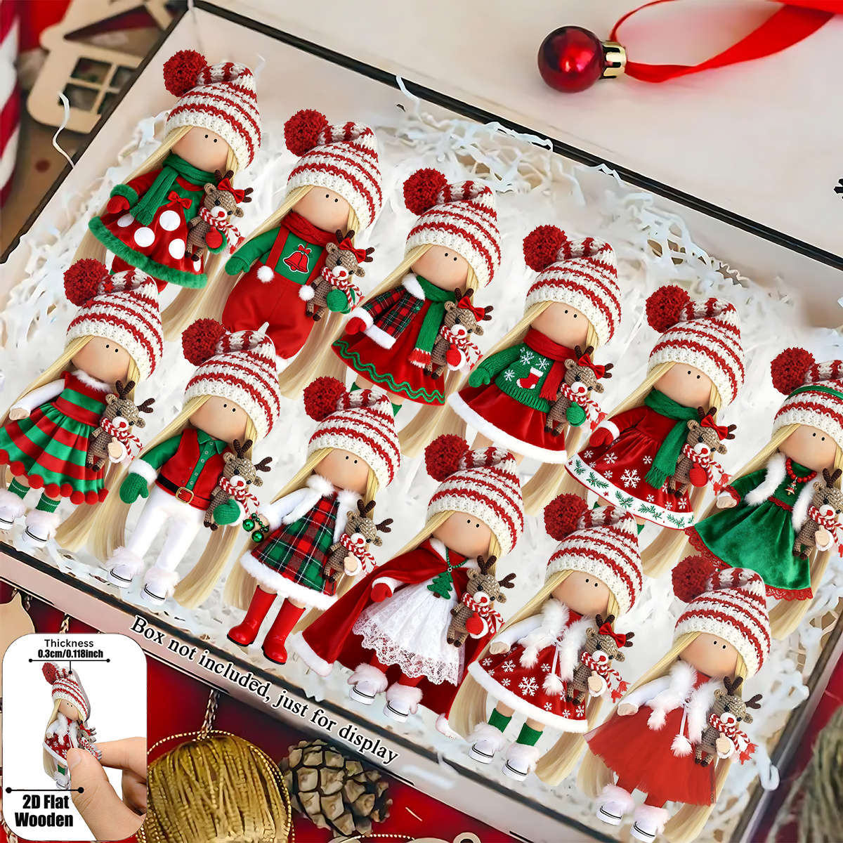 Christmas Decorations Style 18 Pieces 1 Set