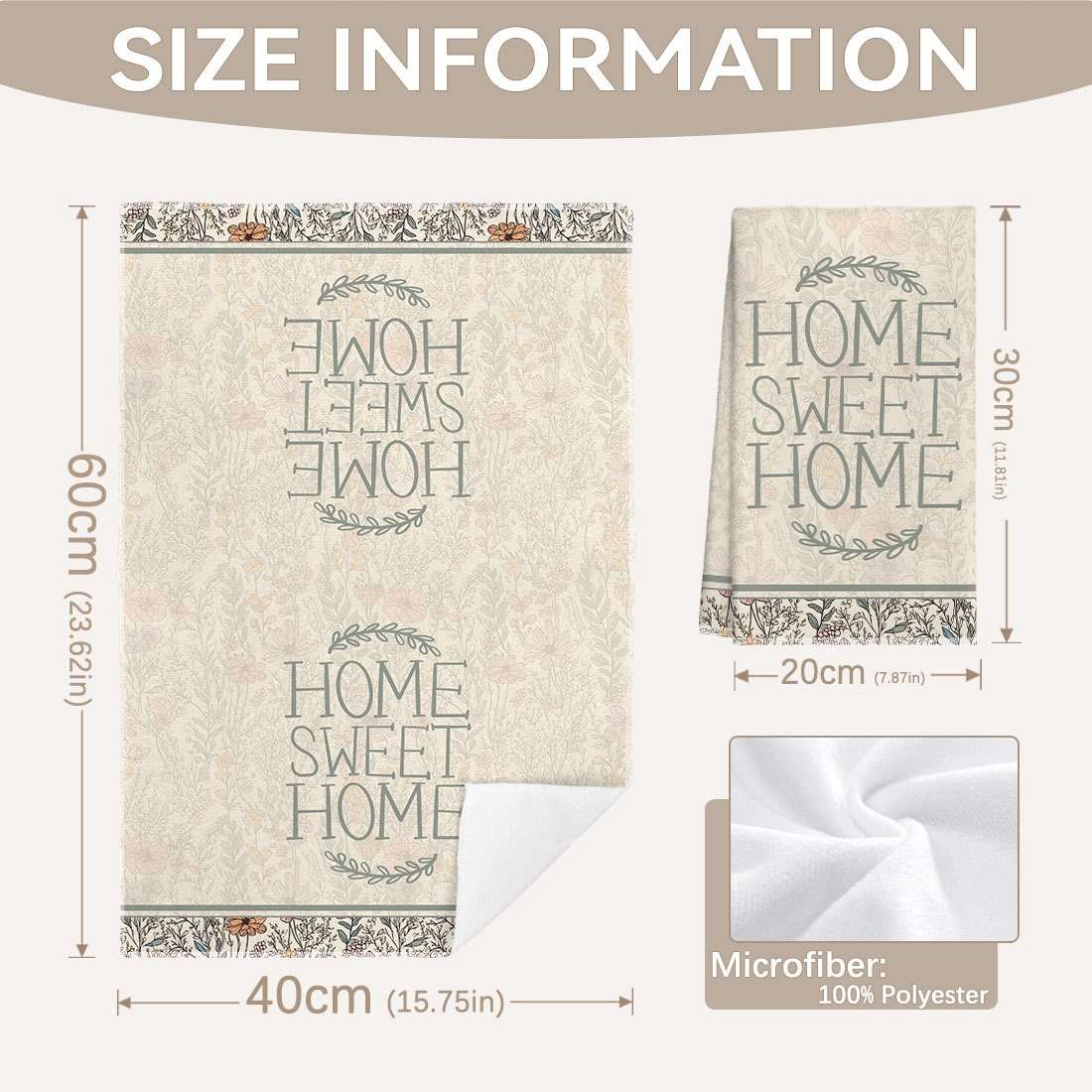 Rag Size 2Pcs 40*60Cm
