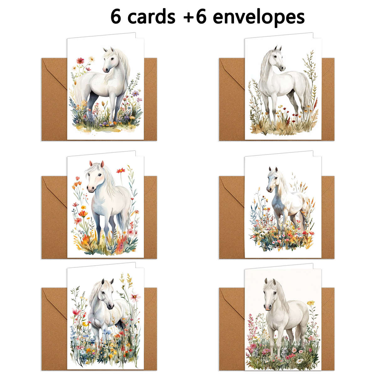 Greeting Cards Quantity 6Pcs