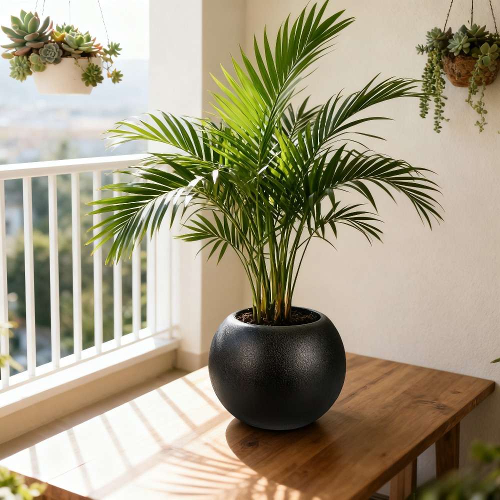 Flowerpotmaterial Plasticsize L20X15 6 Cm Black