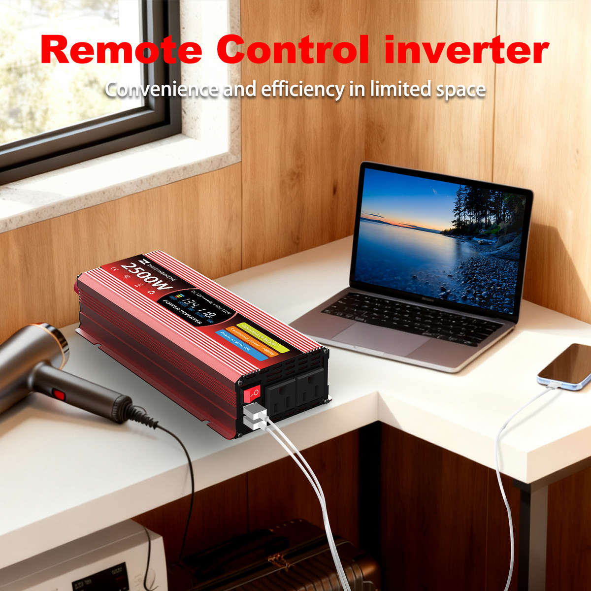 Inverter Model 2500W1000W Continuous Us