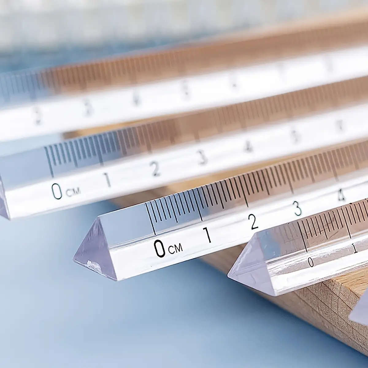 Ruler Model 1 Transparent Plastic Triangle Ruler15Cm