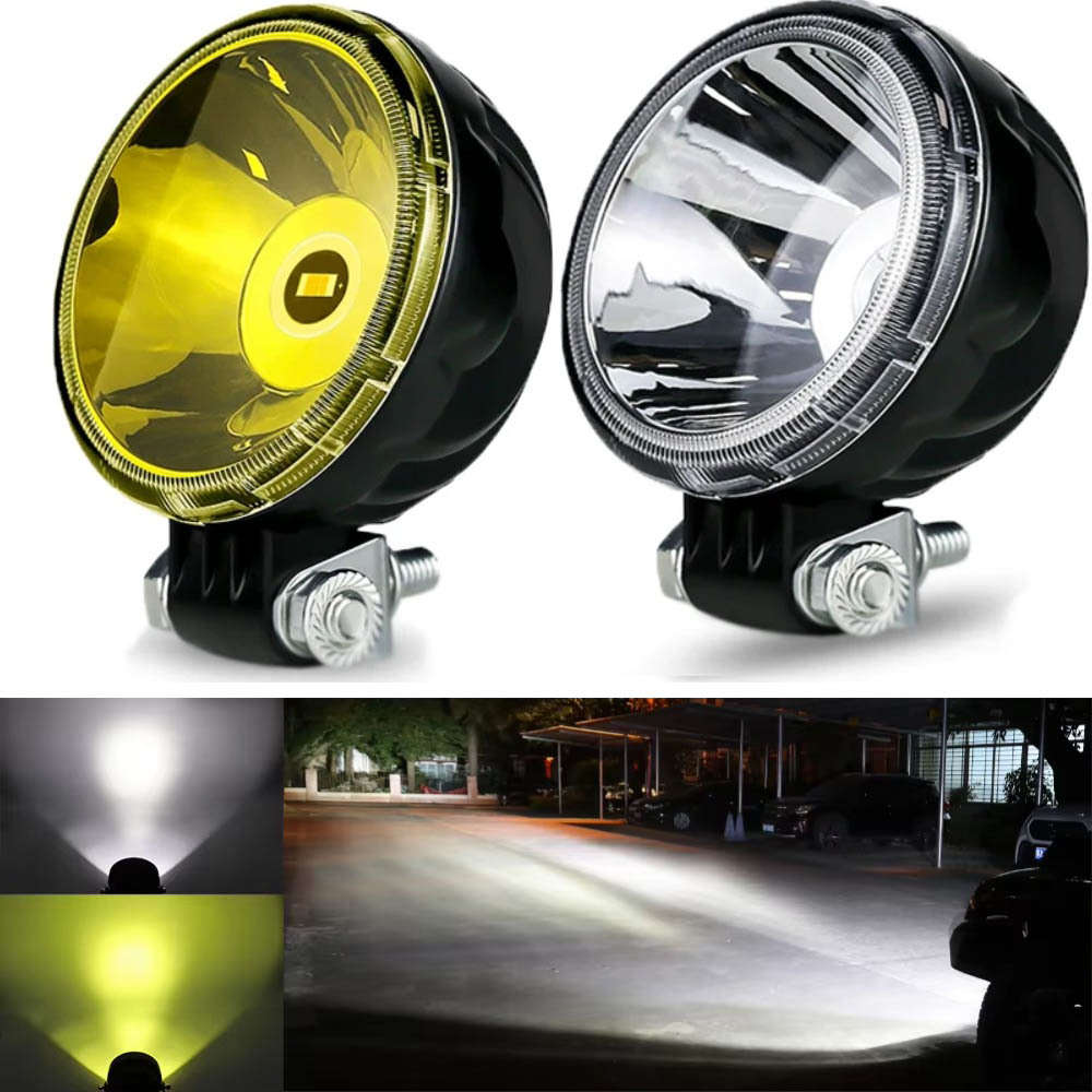 Car Lights Color 2Pcs Spot White