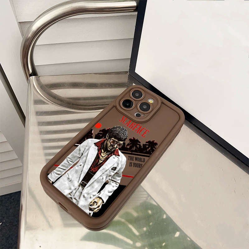 1Pc Mixed Color For iPhone 7 Plus 8 Plus Scarface Tribute Pattern Phone Case