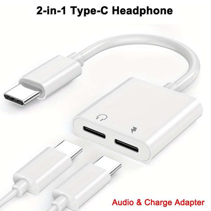 Charging Cable Color White Dual Usb C
