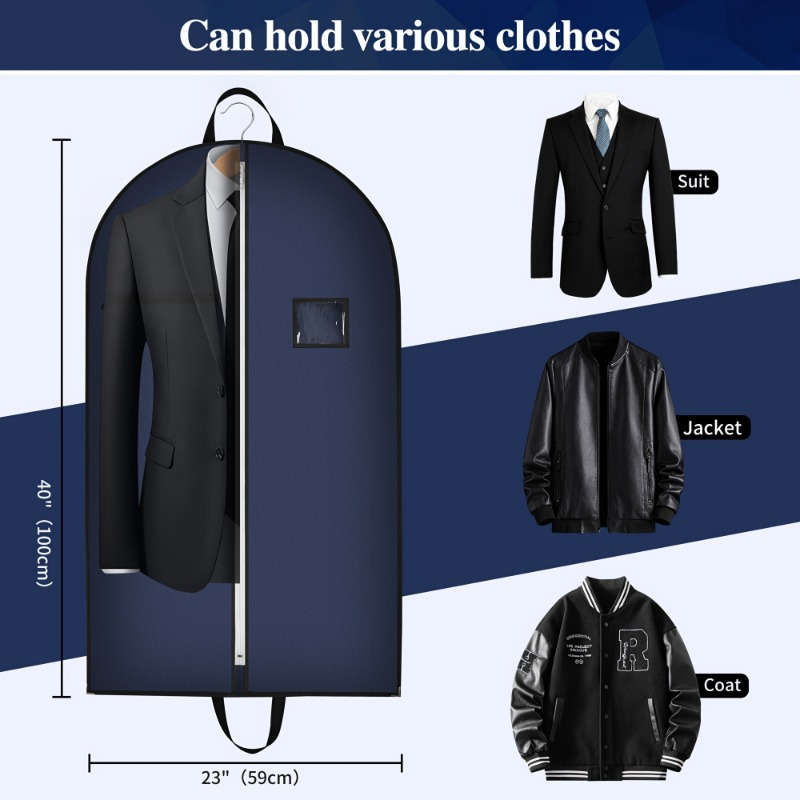 Clothing Dust Bags Color Navy Blue Size100Cm