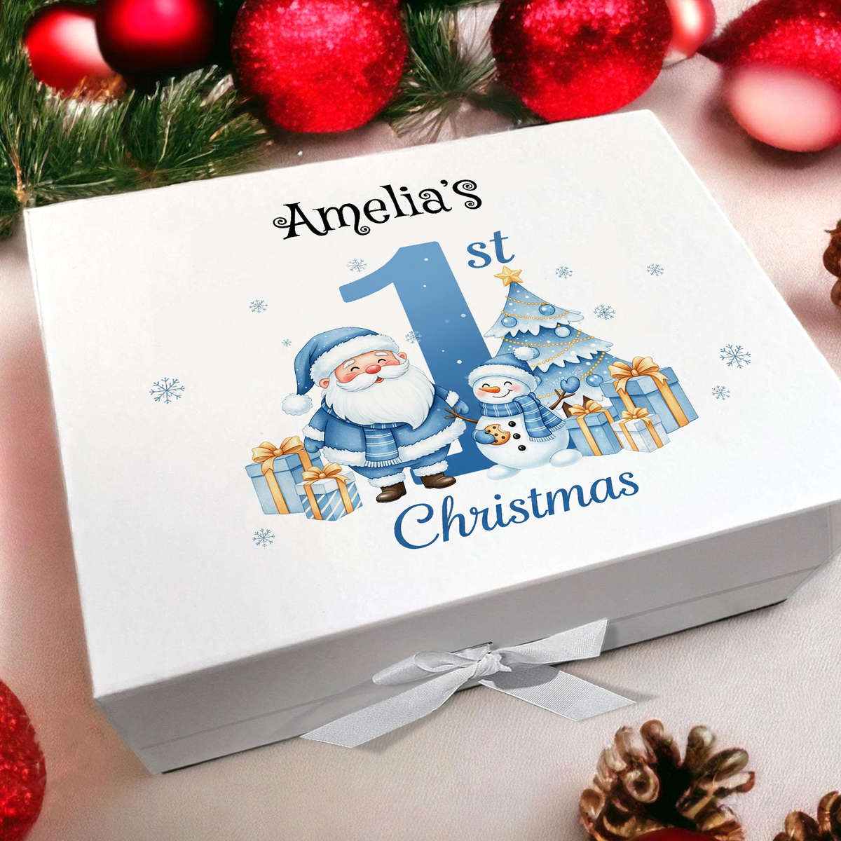 Christmas Gift Boxes Color White Gift Box Size Small