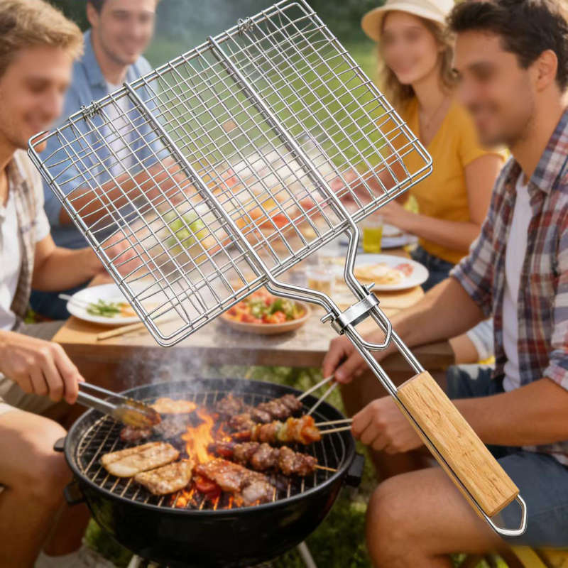 Grill Rack Color Black Handle Bbq Grill