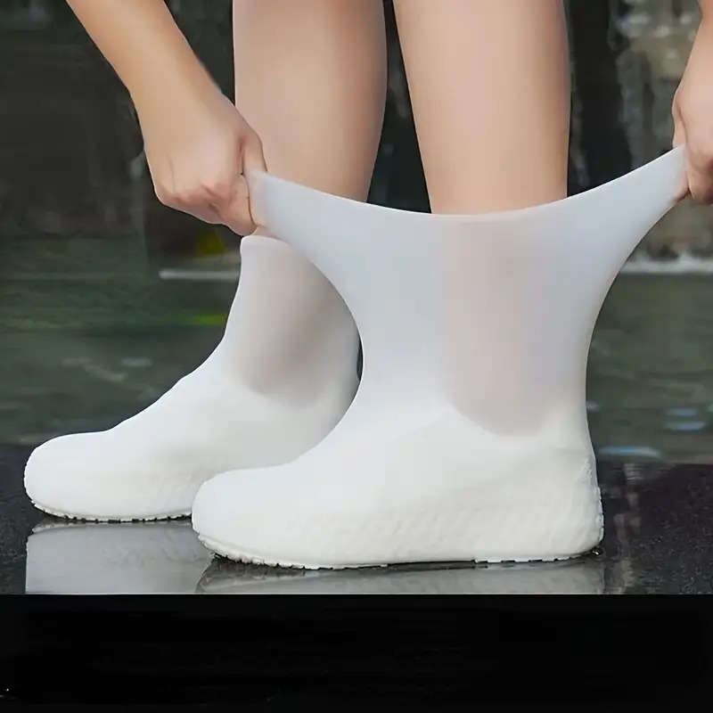 Raincoat White  Raincoat  Shoe Covers Size One Size Fits All