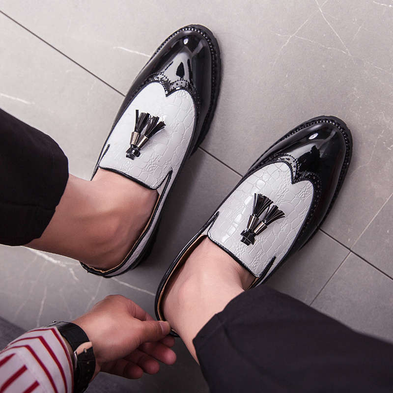 Mens Leather Shoes Color White Sizeuk 7