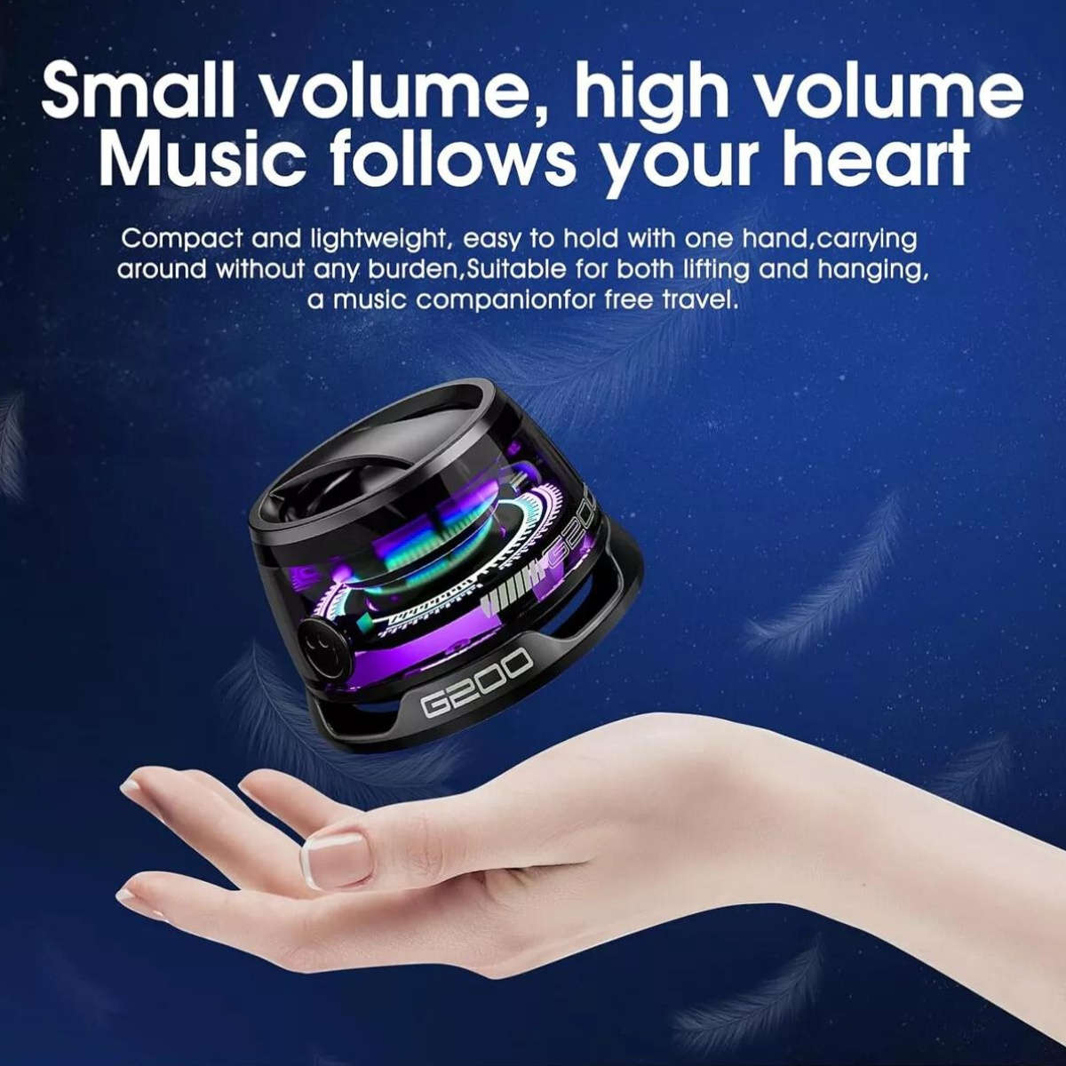 Speaker Color 2Pc Black