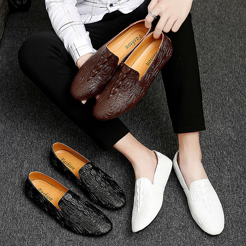 Mens Leather Shoes Color White Sizeuk 7