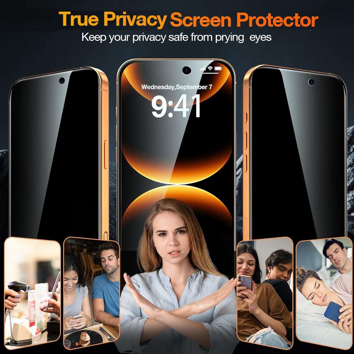 Screen Protector Compatible Model Iphone 17 Quantity 5 Packs