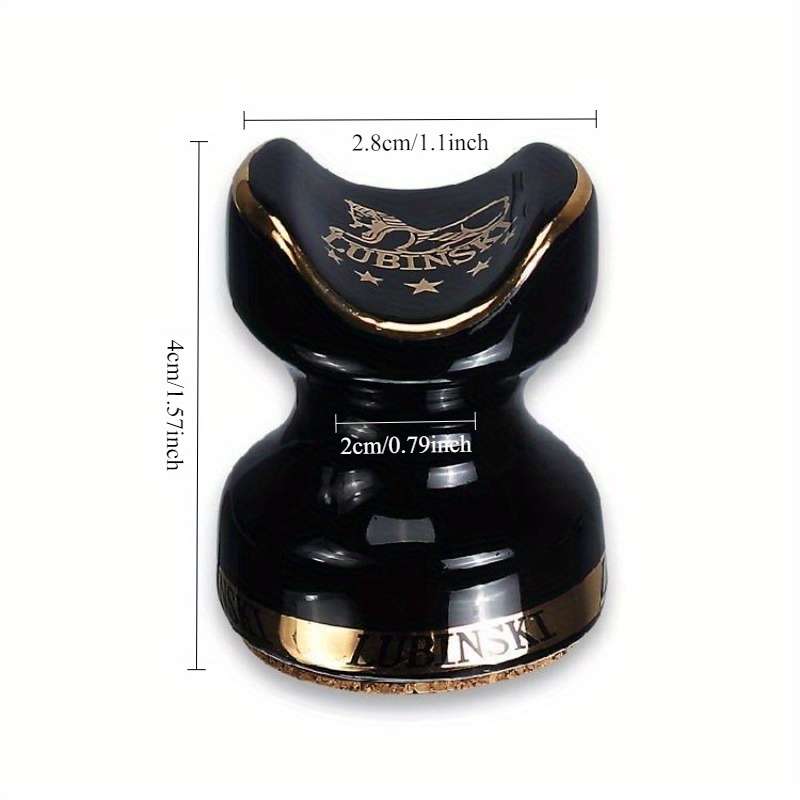 12PCS Modern Half Yellow Black Ceramic Cigar Holder Durable Ashtray With Yellow