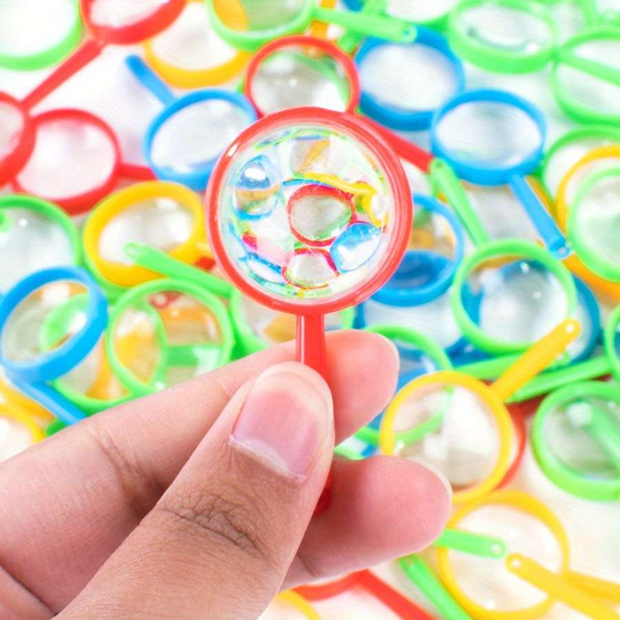 Classic 12 Portable Pocket Hand Held Magnifying Glass Coded Lenses Random 8