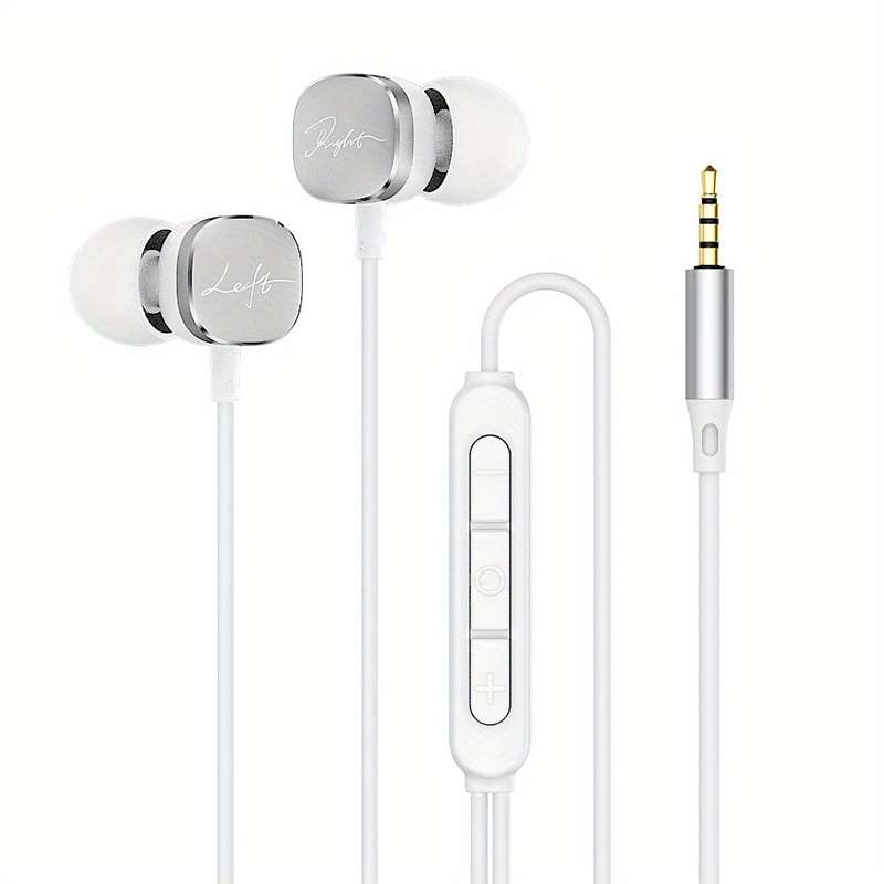 Wired Headphones Silvery Size 3.5Mm