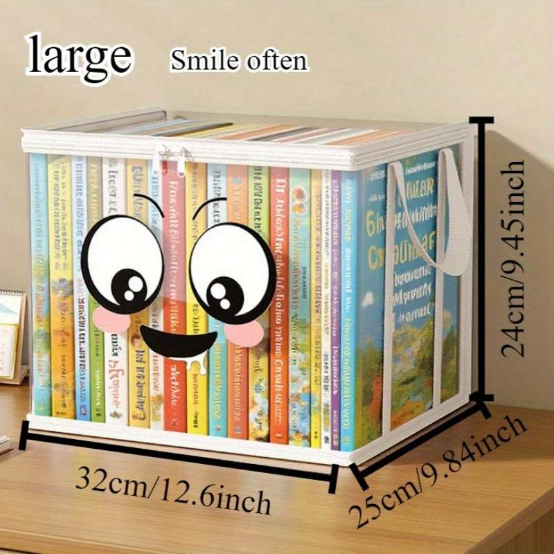 Storage Bag Color 1 Piece  Classic Black Smiling Angel Large