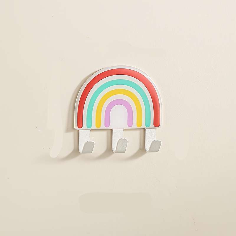 Creative Water Drop Cloud Traceless Coat Hanger Strong Items Rainbow 1pc