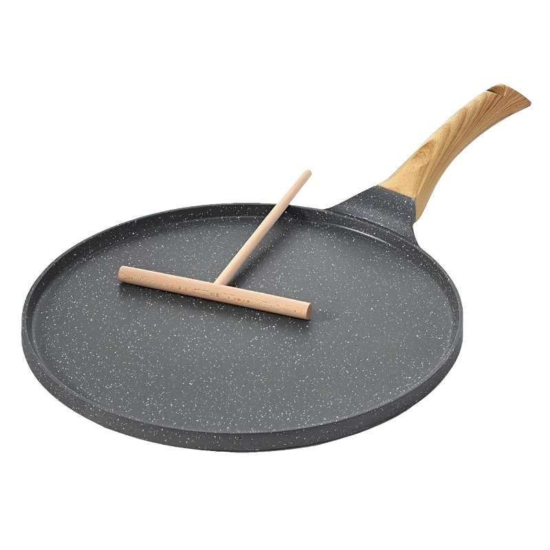 Frying Pan Color Dark Gray  Maiyan Stone Size26Cm 10 Inches  Scraper Stick
