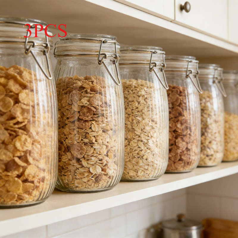 Sealed Jar Quantity 3Pcs Capacity54.11 Oz
