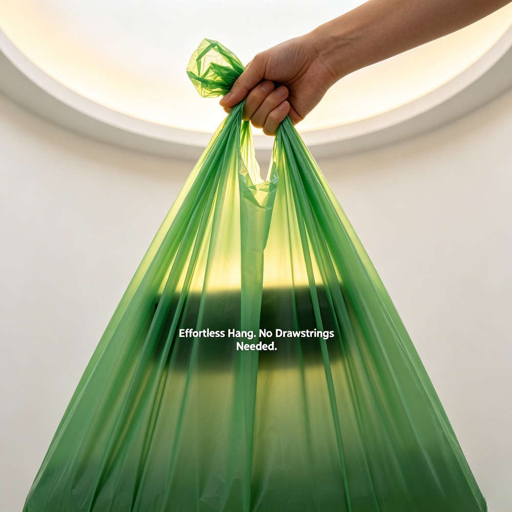 Trash Bag5 Rolls100 Sheets Green