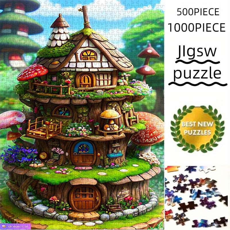 3D Building Model Puzzle Set Model 500Pcs